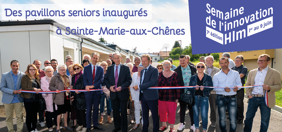 Semaine de l’innovation Hlm : des pavillons seniors inaugurés à Sainte-Marie-aux-Chênes