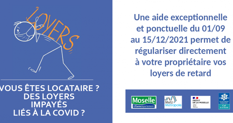 Une aide pour les loyers impayés liés à la Covid