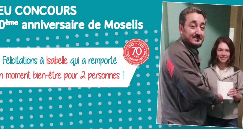 70ème anniversaire de Moselis : une locataire gagne un moment bien-être