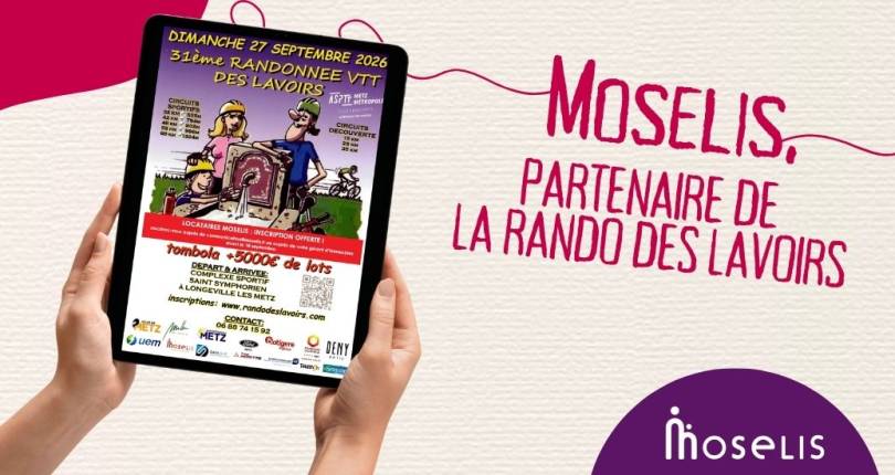 Moselis partenaire de la Rando des Lavoirs : locataires, à vos vélos !